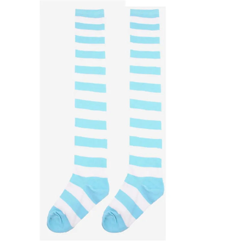 Полосатые Гольфы выше колена для девочек Новинка Meias engracadas Calcetines mujer Kawaii Sokken