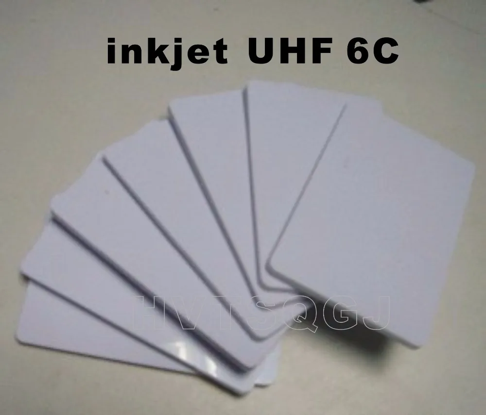 

100pcs Free shipping Chinese manufacturer plastic UHF H3 Gen2 inkjet card