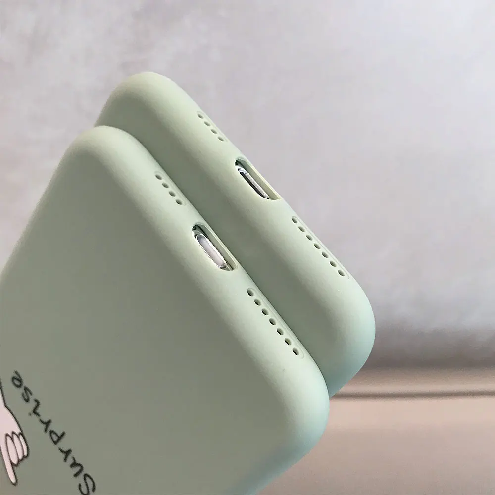 Простой мягкий ТПУ чехол для телефона iPhone 8 Plus 7 X XR XS Xs Max Чехлы влюбленных пар 6S 6