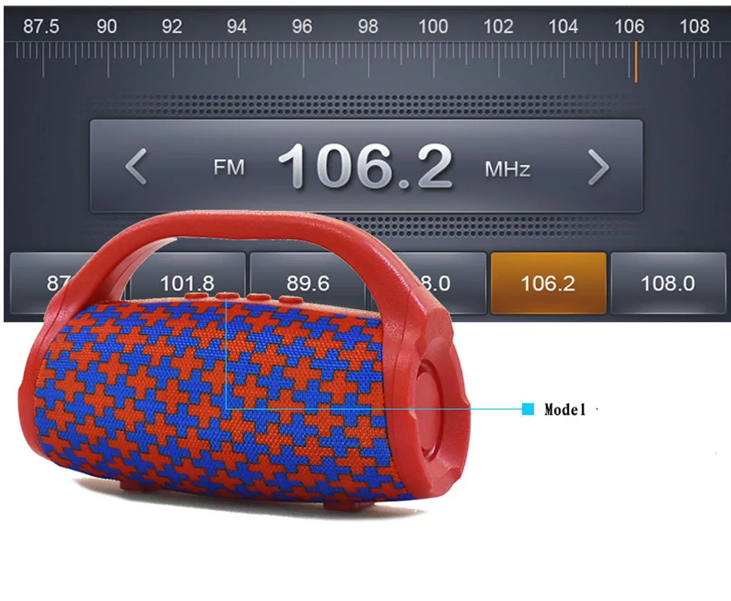 Цветной портативный BS118 Bluetooth динамик водонепроницаемый 3D объемный беспроводной