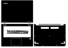 3PCS Skin Sticker Full Cover Film For Lenovo YOGA 530-14 Yoga 530 14