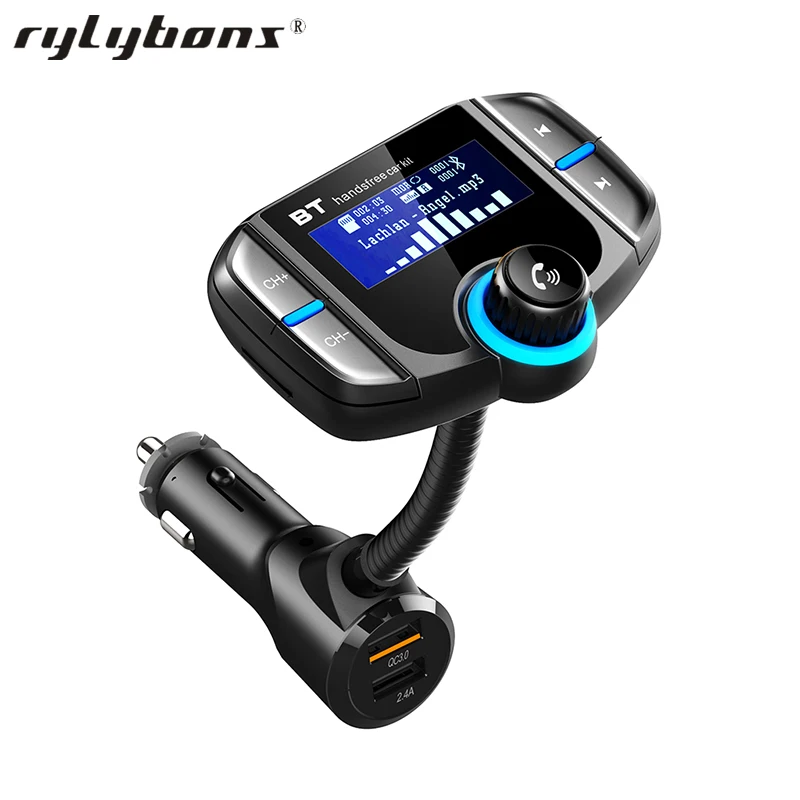 BT70 автомобильный Bluetooth fm-передатчик модулятор передатчик 2 USB быстрое зарядное устройство QC3.0 громкой связи автомобильный комплект MP3-плеер Поддержка Siri
