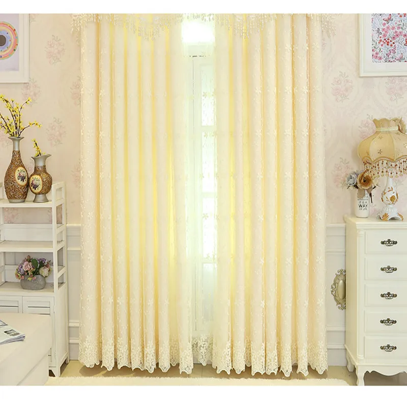 Молочные тюлевые шторы с вышивкой для гостиной спальни|embroidery curtain|bedroom curtainscurtain
