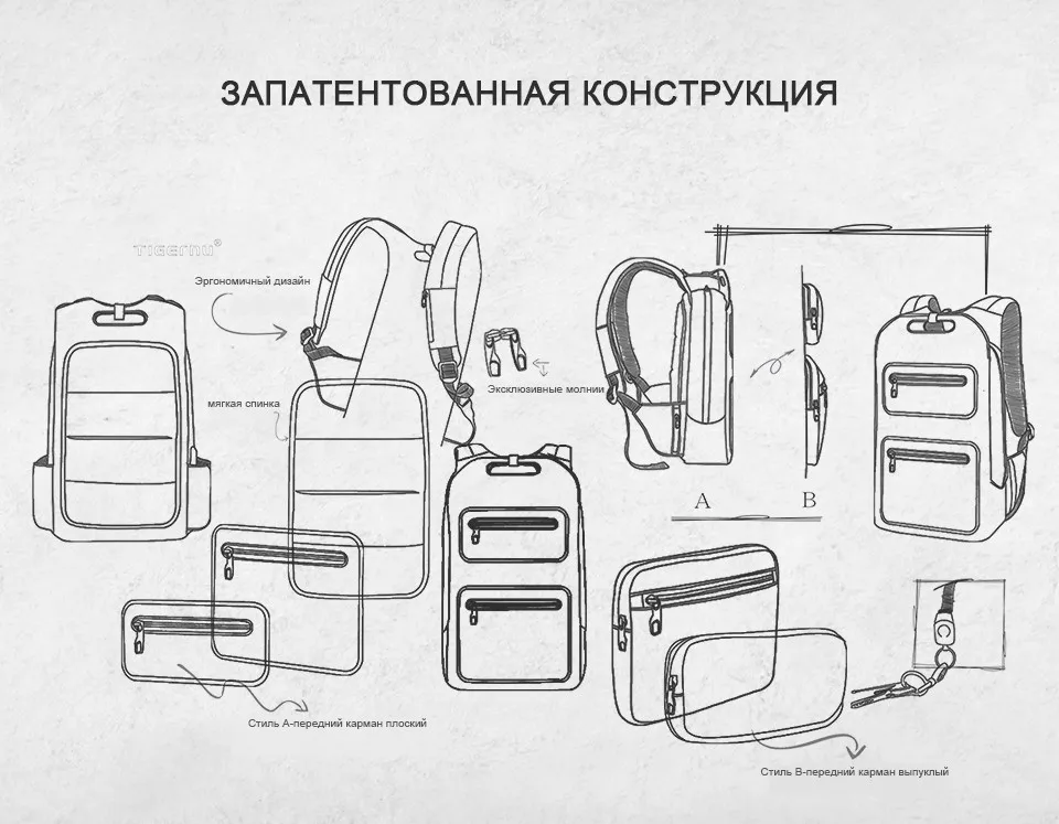 Tigernu Брендовое качество модный школьный рюкзак для мужчин 15,6 дюймов студенческий колледж мужской рюкзак с USB зарядка Мужской рюкзак Анти вор