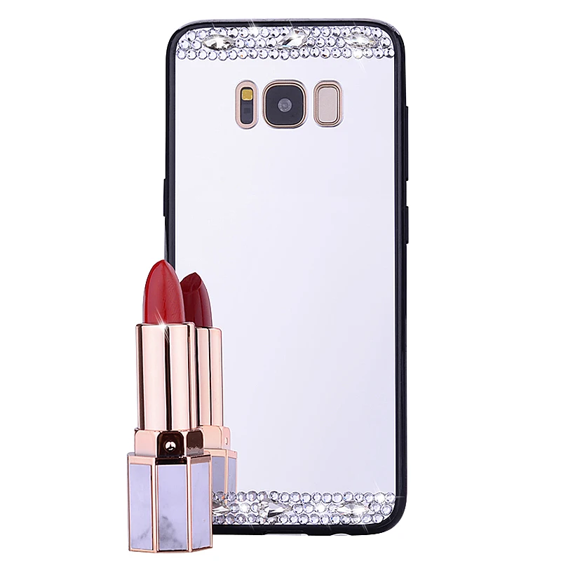 Чехол для телефона Samsung Galaxy S8 S9 S10 S10e A6 Plus A8 2018 A5 A7 2017 зеркальный блестящий чехол |