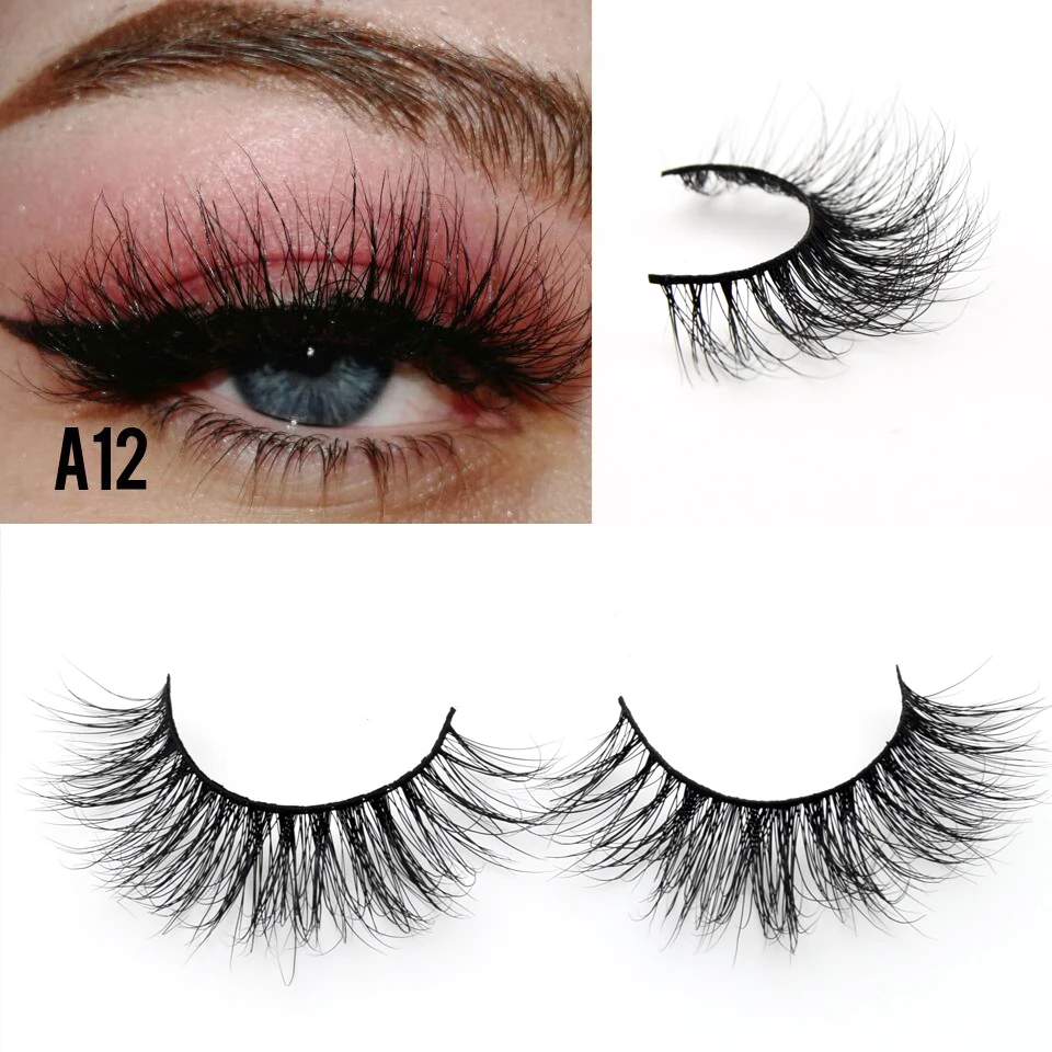 Visofree 25 пар/лот норковые ресницы полный объем Потрясающие 3D ручной работы полная