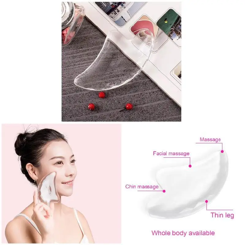 Высокое качество 1 шт. прозрачная доска для соскабливания лица массаж