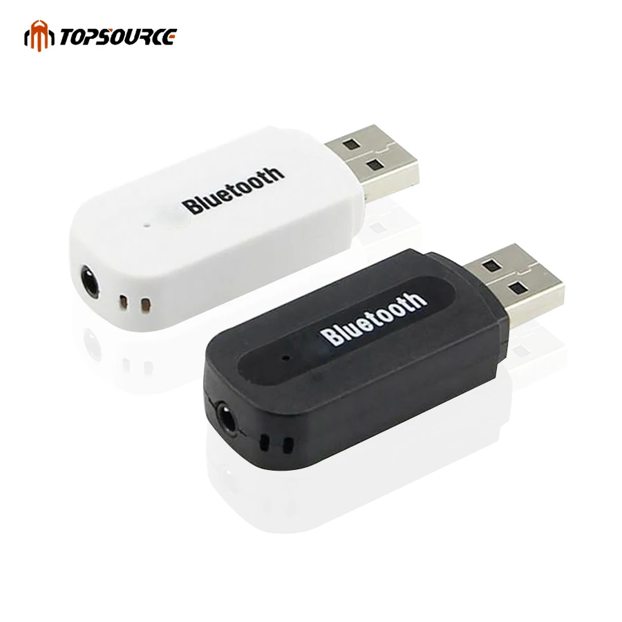 TOPSOURCE Bluetooth Aux беспроводной портативный мини черный bluetooth Music Receiver Аудио адаптер 3