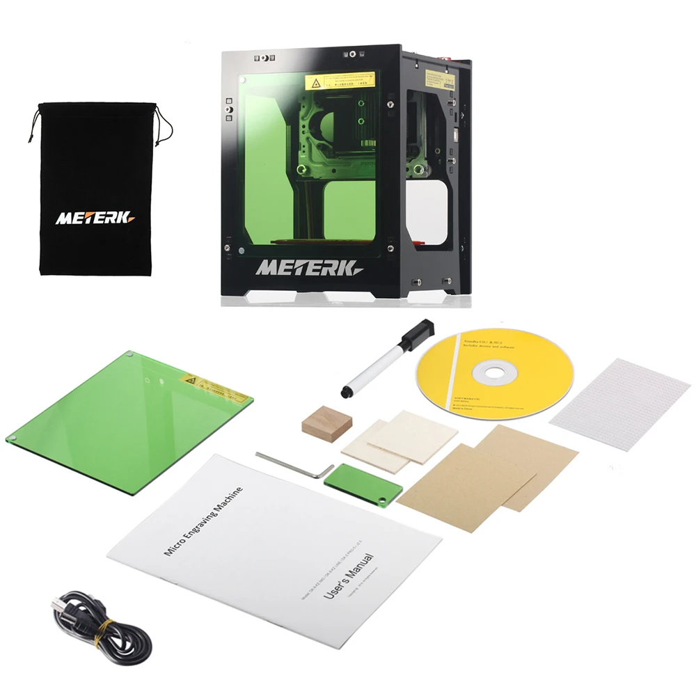 

Meterk Mini DIY Laser Engraving Machine Wireless Bluetooth Print Engraver Bluetooth 4.0 for PC Rapid Speed--3 Months Warranty