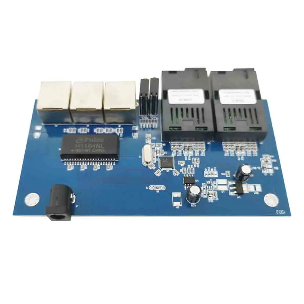 6 шт. 2F3E 10/100 м Ethernet коммутатор 2 оптоволоконный порт SC 25 км UTP RJ45 Быстрый Erhetnet
