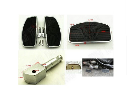 Front Rider Floorboards For Honda Shadow ACE VT400 VT750 2004-2011 Eagle Pattern Logo E-012 | Автомобили и мотоциклы