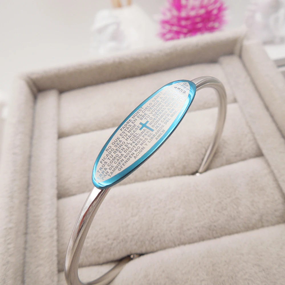 Браслет из нержавеющей стали с посеребренным покрытием 2016 браслет 316L для