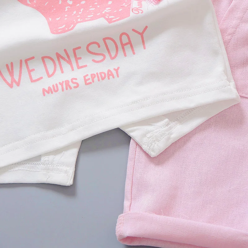 Комплект детской одежды BibiCola футболка с коротким рукавом и шорты изображением