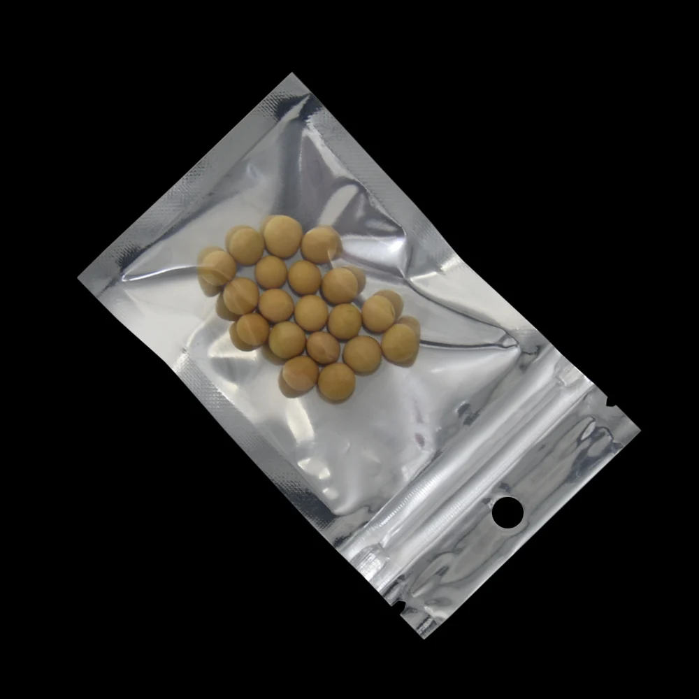 200 шт./лот 6*10 см маленький Ziplock клапан пластиковый пакет прозрачная алюминиевая