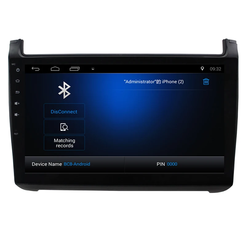 9 &quotчетырехъядерный автомобильный радиоприемник для VW POLO 2011 android 8 1 dvd-плеер с WiFi
