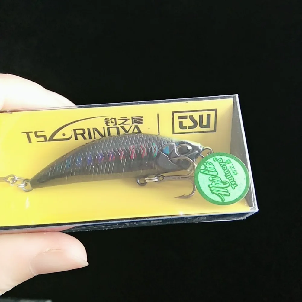 Новинка TSURINOYA DW63 6 шт. 50 мм/5 г тонущий гольян твердая приманка рыболовные приманки мини Гольян тройной крючок воблер искусственная приманка воблер
