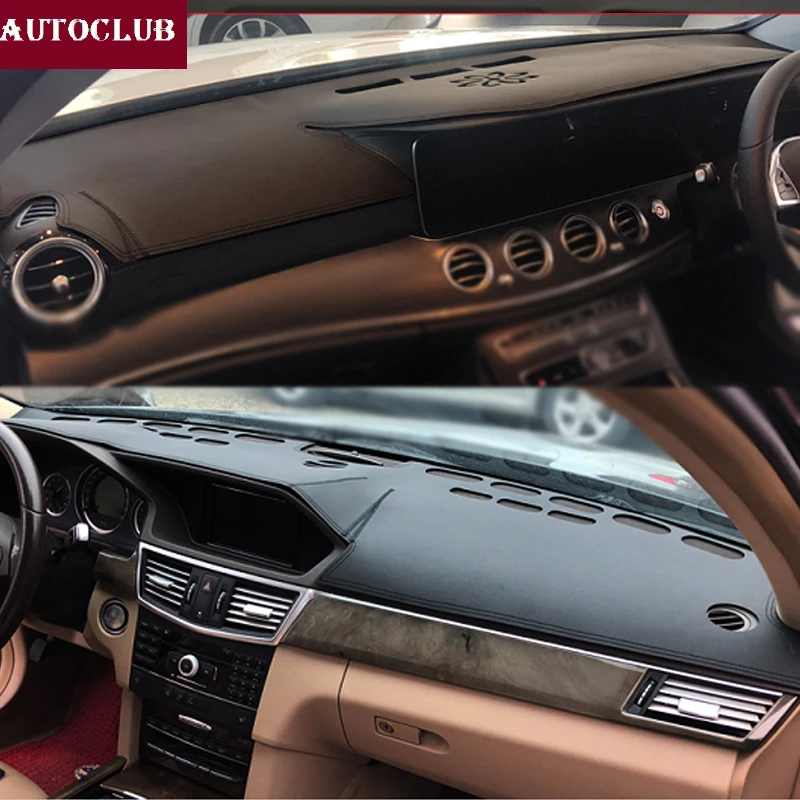 Кожаный коврик для приборной панели Mercedes Benz E Class W212 S212 W213 E200 E300 E320 от солнца 2009 2019| |