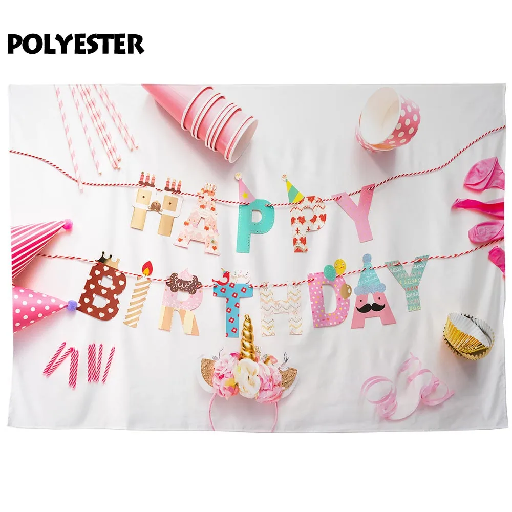 Allenjoy виниловый фон для фотосъемки день рождения красочные дети девочка