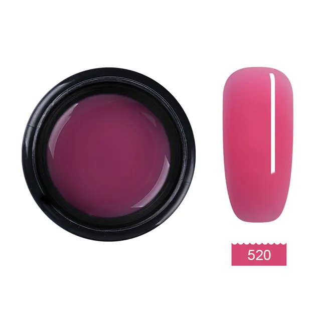 7ml Color 520 UR SUGAR Nail Art Poly Nail Gel Manicure Clear Pink Natural Hard Jelly Builder French Nail Extend Gel Acrylic Building Varnish - Цвет: 7ml Color 520