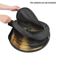 21 inch cymbal bag backpack three pockets with removable divider shoulder strap for 21 cymbal
