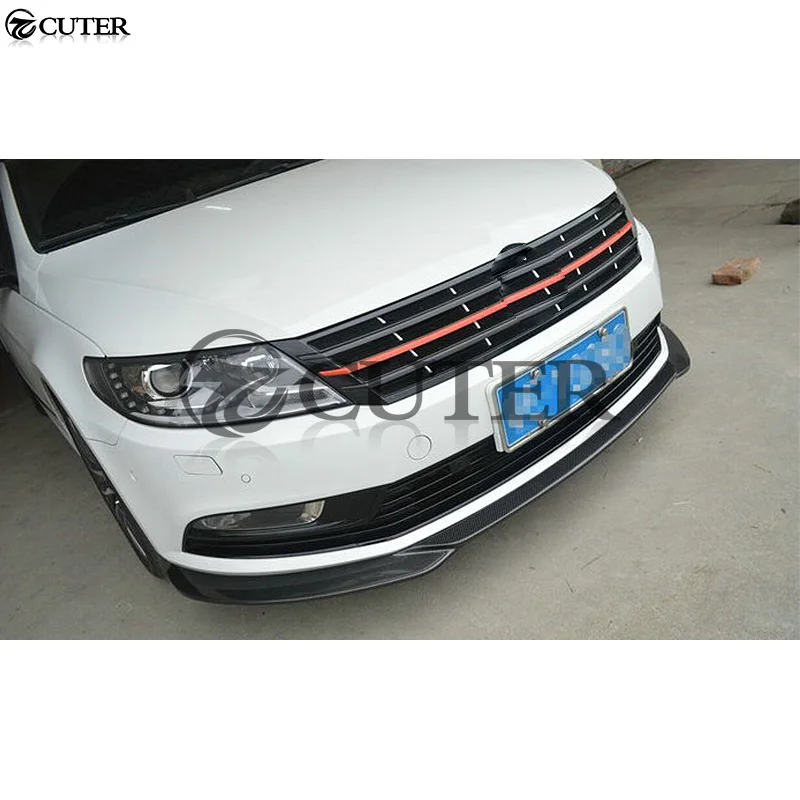 CC углеродное волокно передний бампер спойлер для Volkswagen Стандартный Комплект