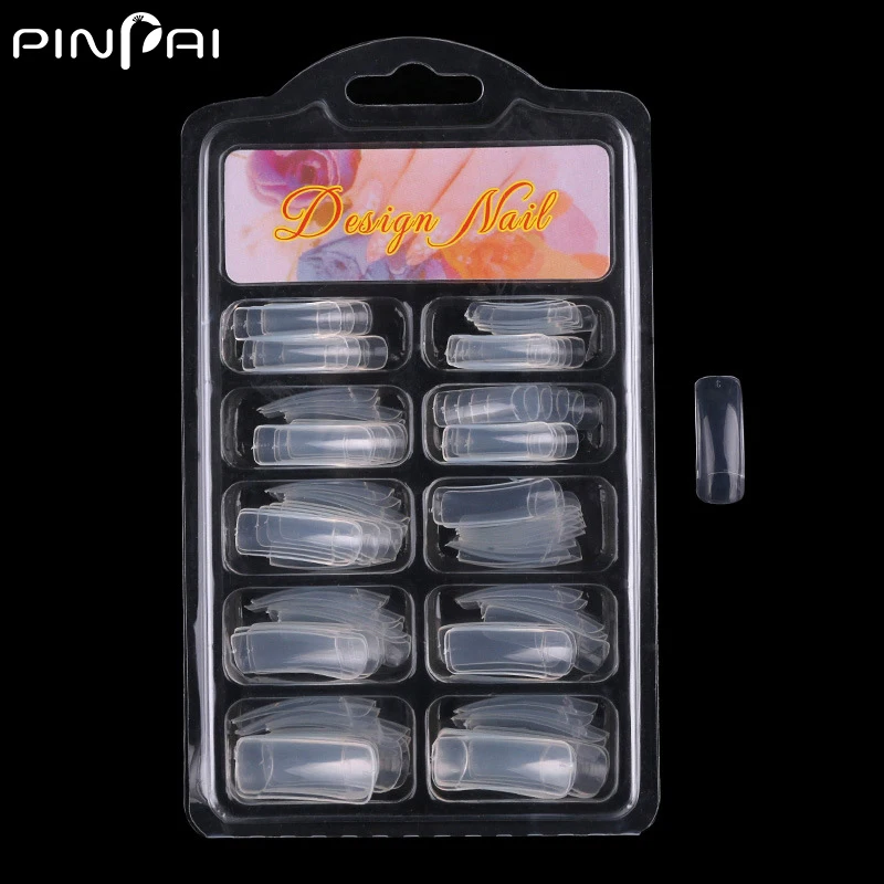 Накладные ногти PinPai 100 шт. 10 размеров накладные с полным покрытием для