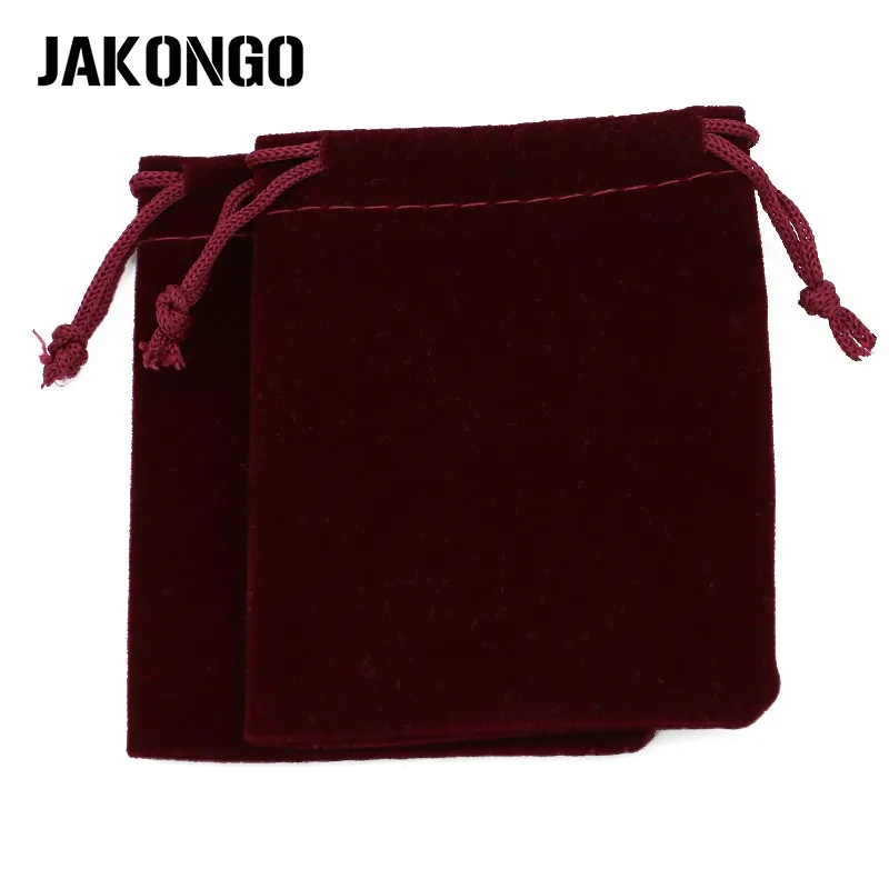 JAKONGO 10pcs/lot 7X9cm 9X12cm Velvet Jewelry Packaging Display Bags &amp Pouches Drawstring Packing Gift 6 Colors | Украшения и
