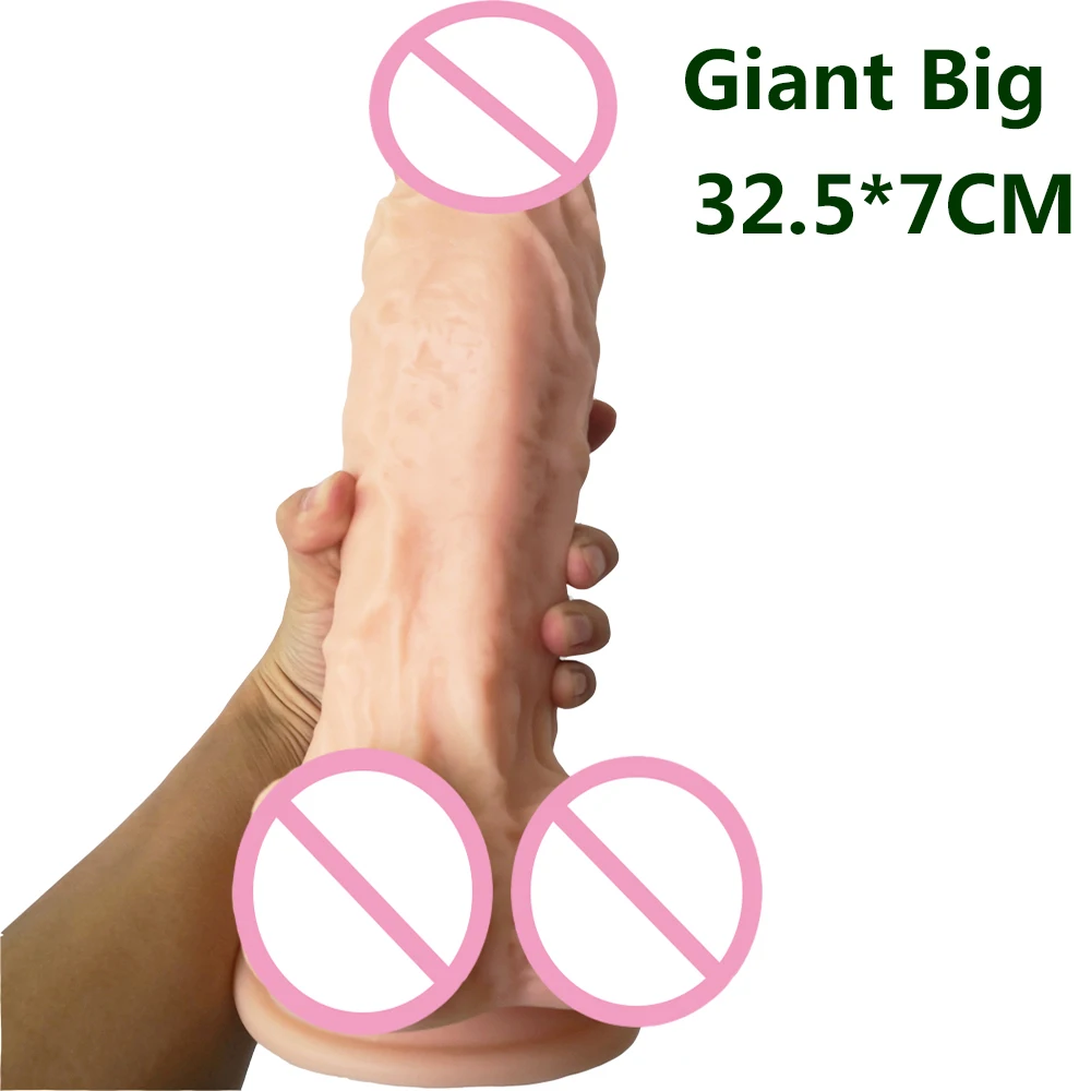 

AMABOOM Super Huge Dildo 32.5*7cm Heavy Suction Cup Big Dildos Realistic Giant Dildo Anal Penis Butt Sex Toys For Woman