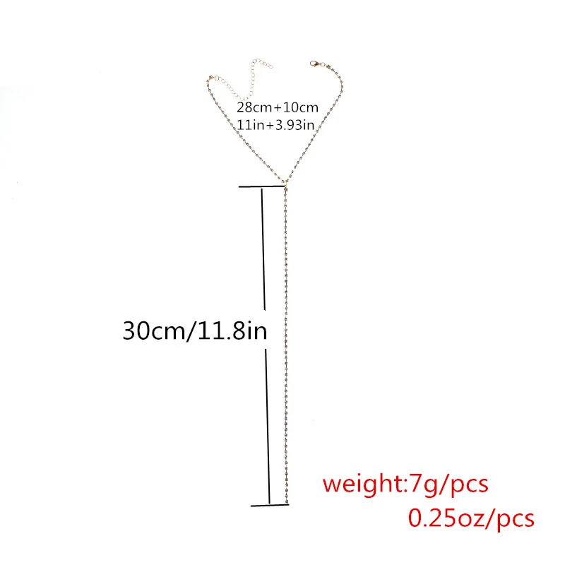 Летняя модная цепочка KMVEXO ювелирные изделия для тела женское ожерелье с