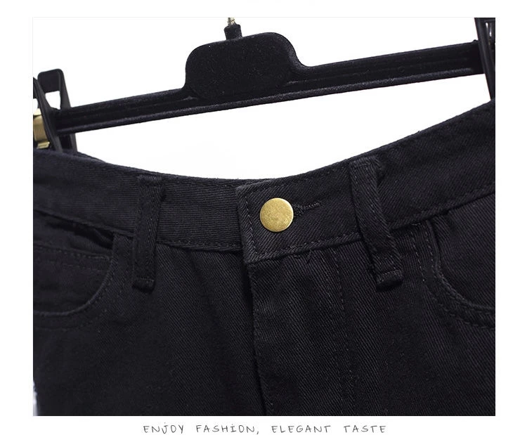 Женские летние джинсовые шорты большие размеры 5XL 6XL черные/белые сексуальные