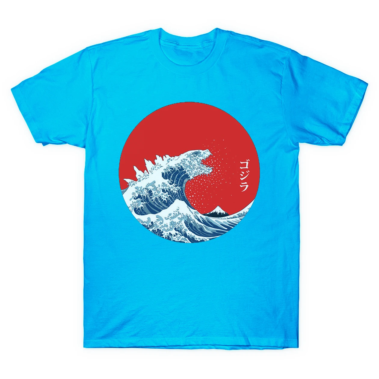 Японский Винтаж Хокусай Kaiju дизайн футболка модная одежда из серии игр The King of