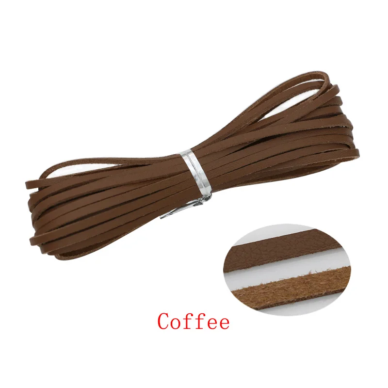 coffee JAKONGO 5 м без каблука из искусственной замши в Корейском стиле бархат кожаный шнур веревка для набора «сделай сам» темы для изготовления ювелирных изделий декоративные принадлежности для рукоделия 3 мм - Цвет: coffee