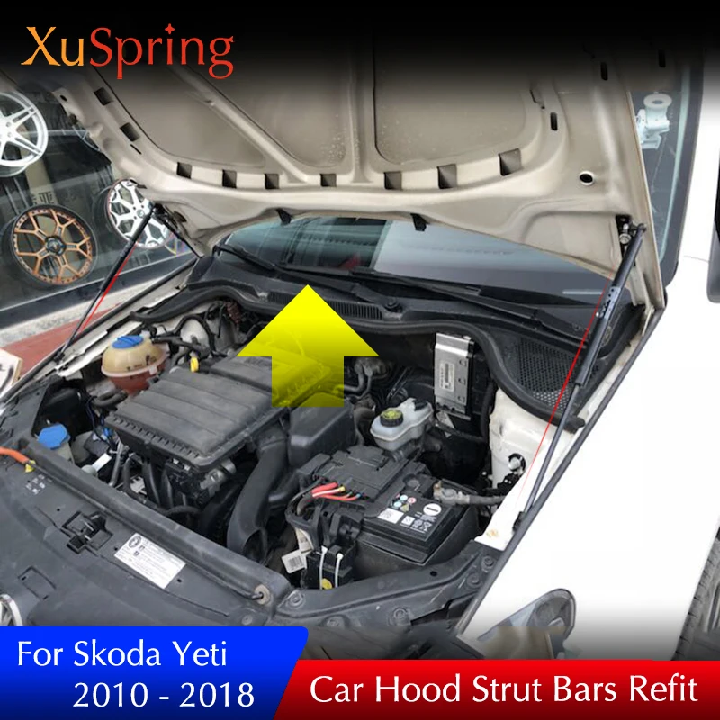 Для VW Polo 2011- MK 5 6 Refit крышка капота газовый пневматический амортизатор поддержка подъема стойки бар поддержка стержня автомобиля-Стайлинг