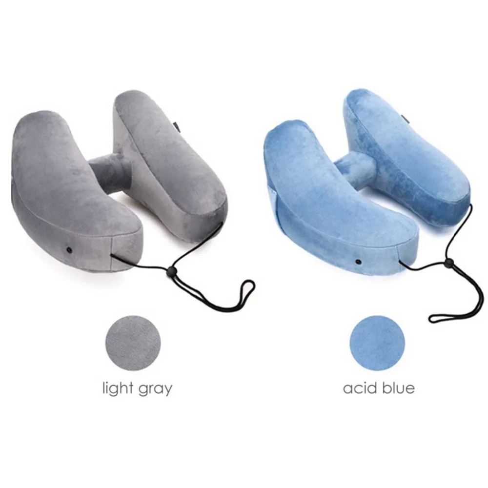 H образная подушка для путешествий воздушная Надувная складная шеи портативная