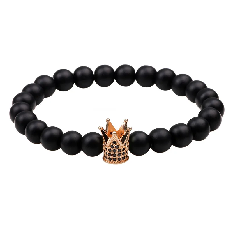 2017 новые браслеты ручной работы из бисера Корона металлический мужской для