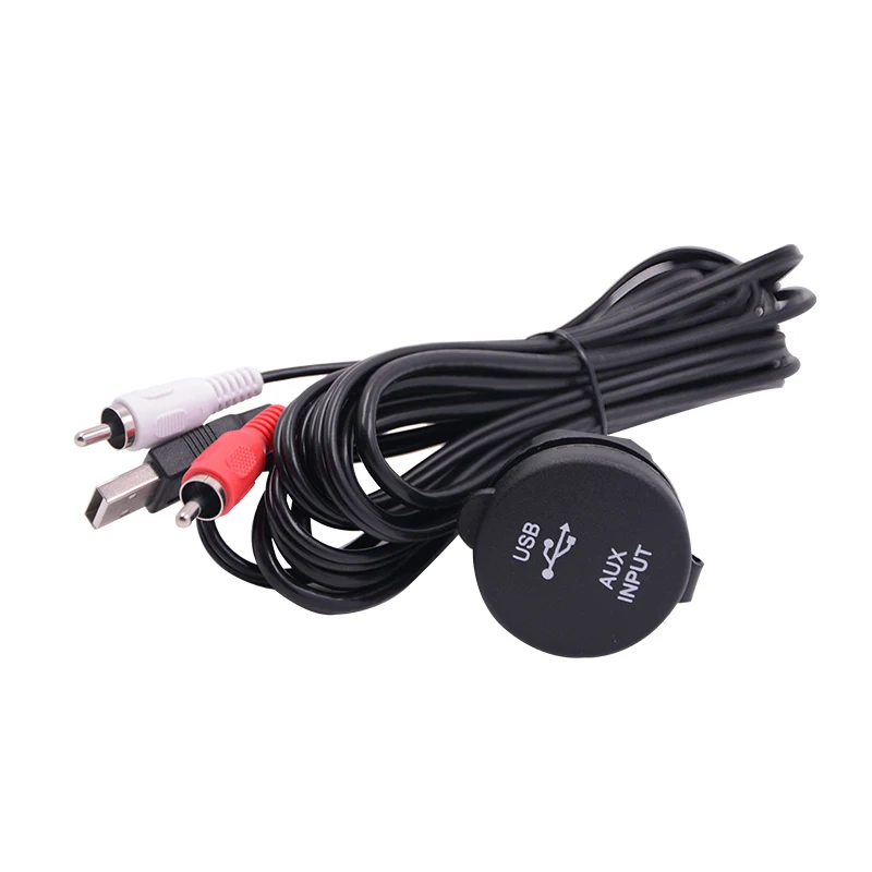 HASDA Waterproof Marine Extension Audio Cable Stereo Boat Car Universal 3.5mm RCA AUX USB Interface Port UTV ATV | Автомобили и