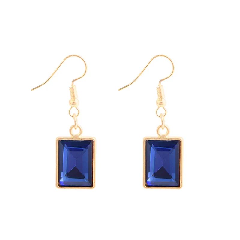 Новый 15 видов стилей Вишневый кристалл в форме листика висячие серьги имитация