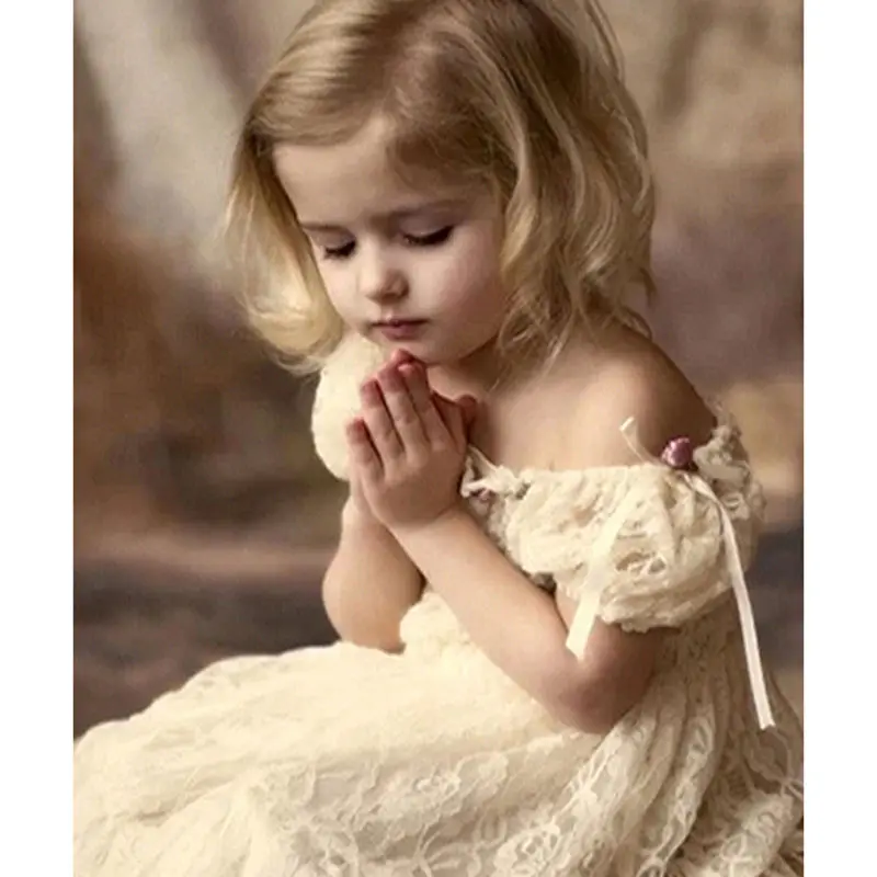 5d Diy Diamond Painting Needlework Pray Lord Girl Wall Arts Full Cross Stitch Figure Embroidery Home Decoration | Дом и сад