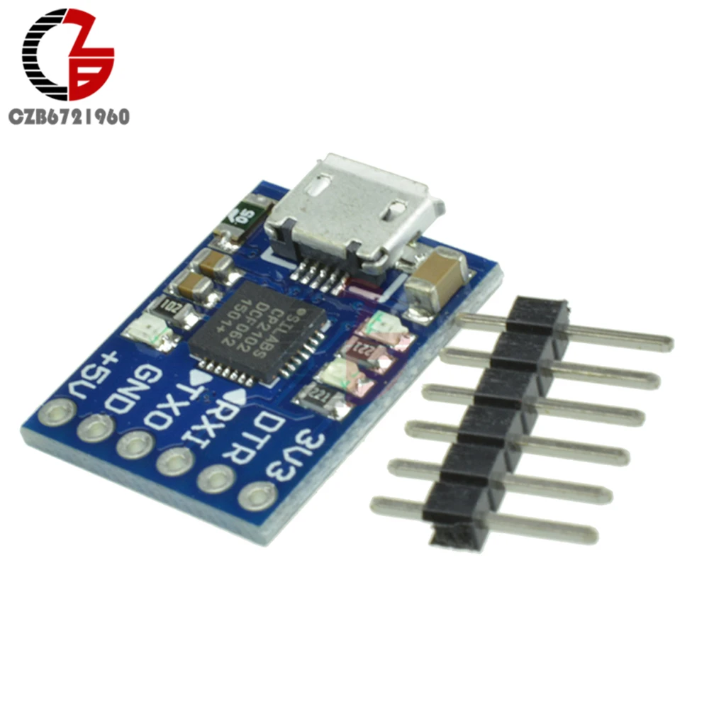 CP2102 Micro USB к UART TTL модуль 6-контактный последовательный преобразователь STC Замена