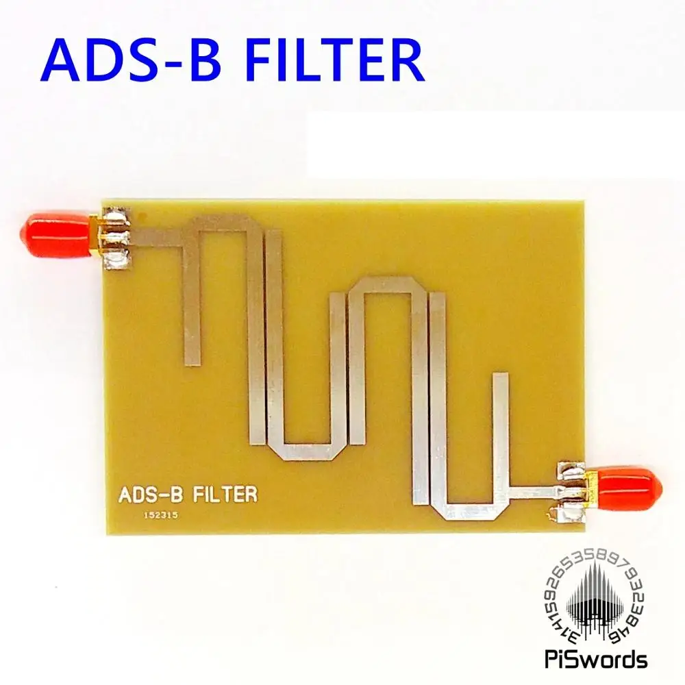 Piswords 1G-1 2 GHz ADS-B 1090Mhz LAN Microstrip bandpass filter для SDR | Компьютеры и офис