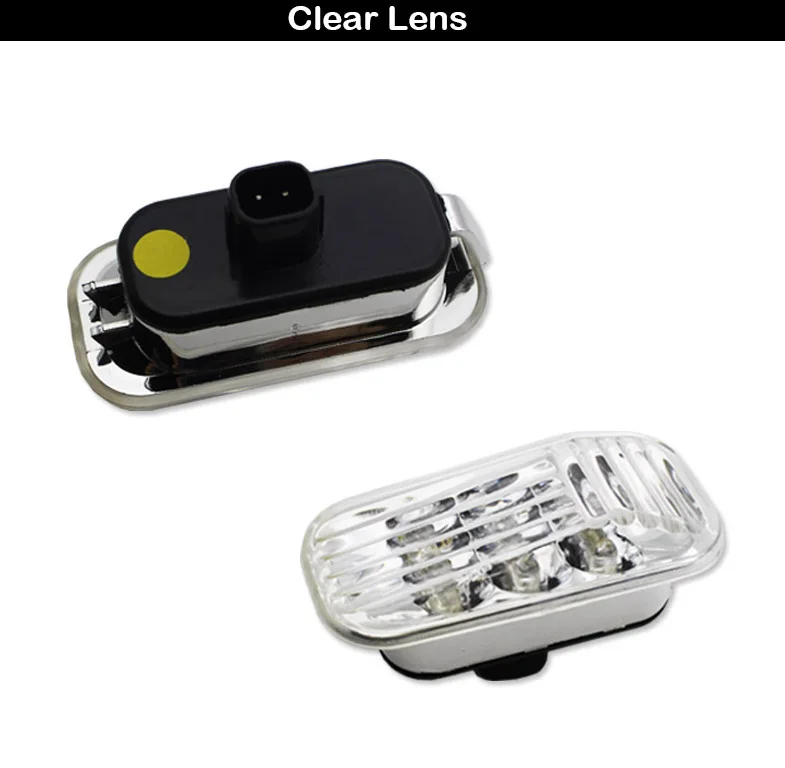 Clear Lens Gtinthebox янтарные желтые светодиодные, боковые, габаритные фонари для Honda Accord Civic CR-X S2000 Acura Integra RSX светодиодный крыло/боковые габаритные огни - Испускаемый цвет: Clear Lens