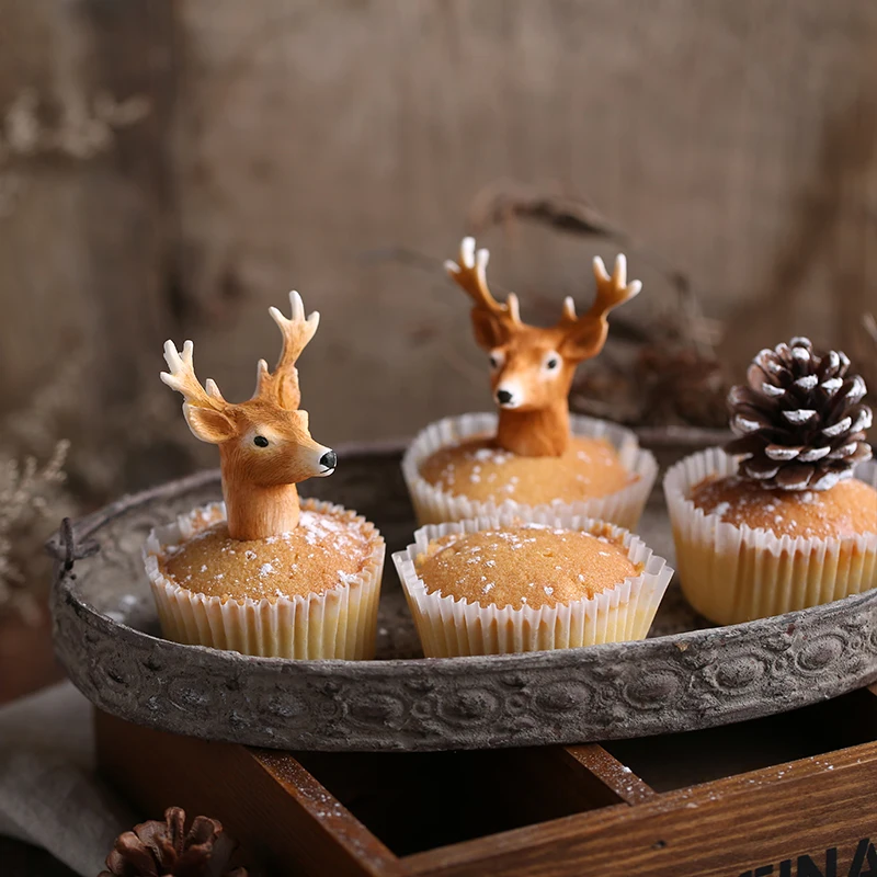 Yueyue Sugarcraft 1 шт. силиконовая форма для торта с оленем форма для помадки инструменты для украшения торта шоколадная мастика