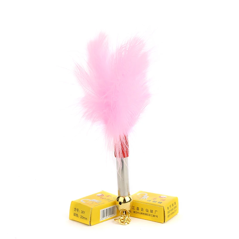 Adult Products Stainless Steel Feather Rod Flirting supplies Black Red White Pink Purple fun show props stick | Красота и здоровье
