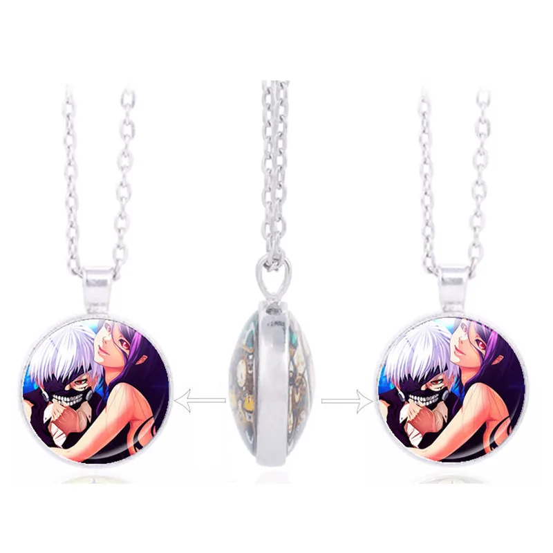 Anime Tokyo Ghoul JUZO SUZUYA REI Uta Kaneki Ken Touka Kirishima Double sided Pendant Jewelry Halloween Gifts | Украшения и