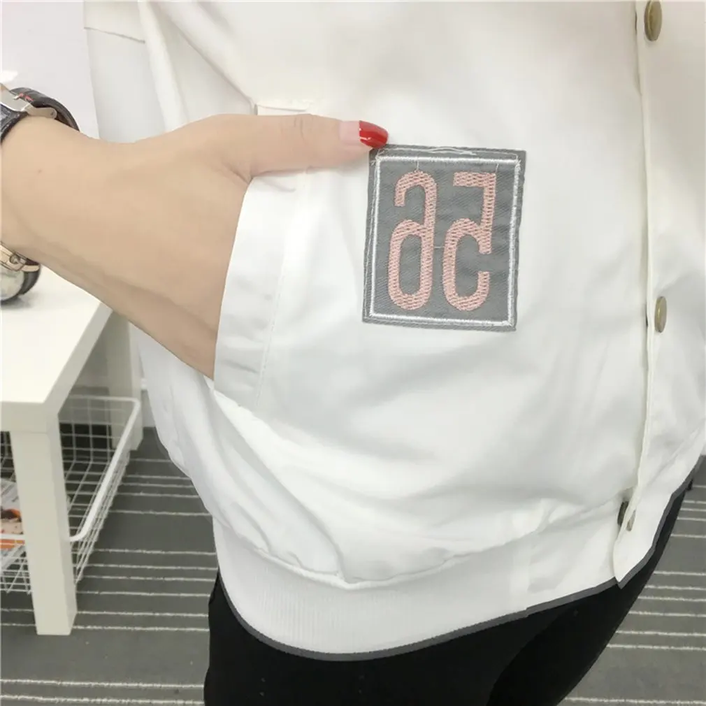 Женская короткая ветровка в стиле Харадзюку свободная толстовка с длинными