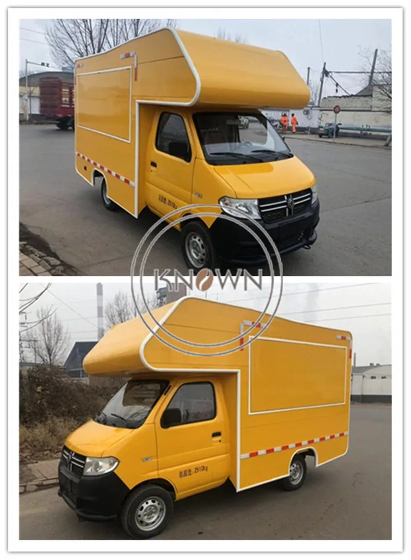Новое поступление электрическая или бензиновая Мобильная тележка для еды