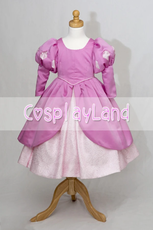 Платья для девочек Костюм Русалочки Ариэль Розовое вечернее платье Детское