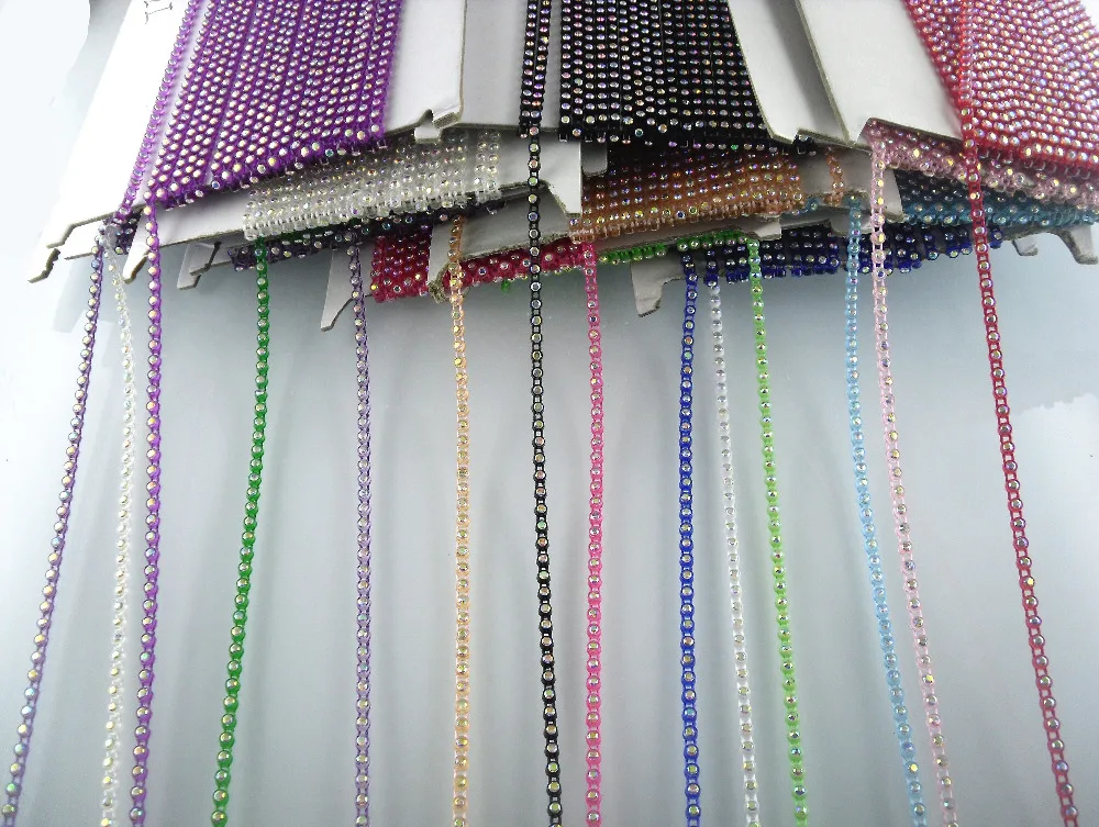 SS6 B класса AB хрустальные камни 2 мм стразы пластиковые чашки обувь сумка для шляпы