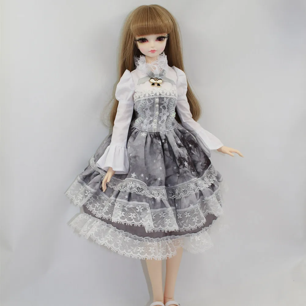 Fortune Days для 1/4 BJD кукла 45 см очень серая Лолита из двух частей комплект с платьем принцессы высокое качество reborn Игрушки для девочек Подарки
