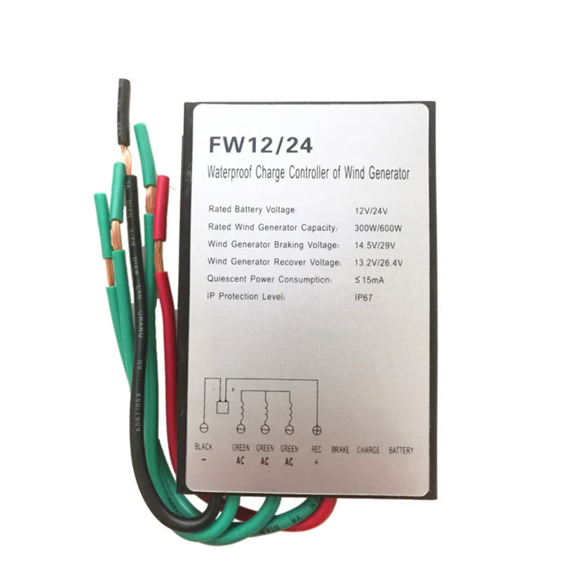 400 Вт Водонепроницаемый Контроллер заряда контроллер ветровой установки 12 В 24 в используется для 100 Вт/200 Вт/300 Вт/400 Вт Генератор ветряной турбины